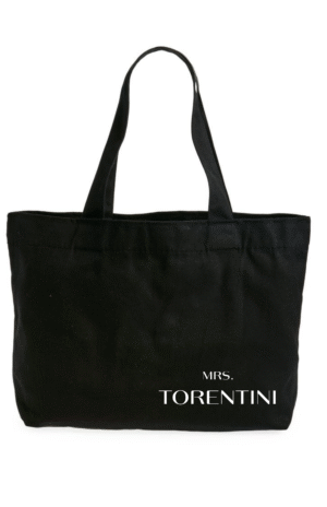 תיק כותנה שחור MRS.TORENTINI