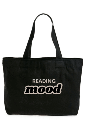 תיק כותנה שחור - READING MOOD