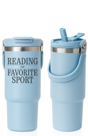 כוס גדולה Reading is my Favorite Sport - חריטה