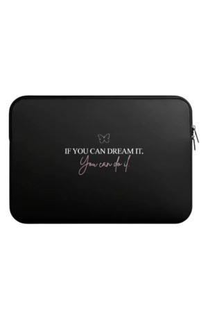 כיסוי מחשב דגם ״אלמה״ עם כיתוב בעיצוב אישי